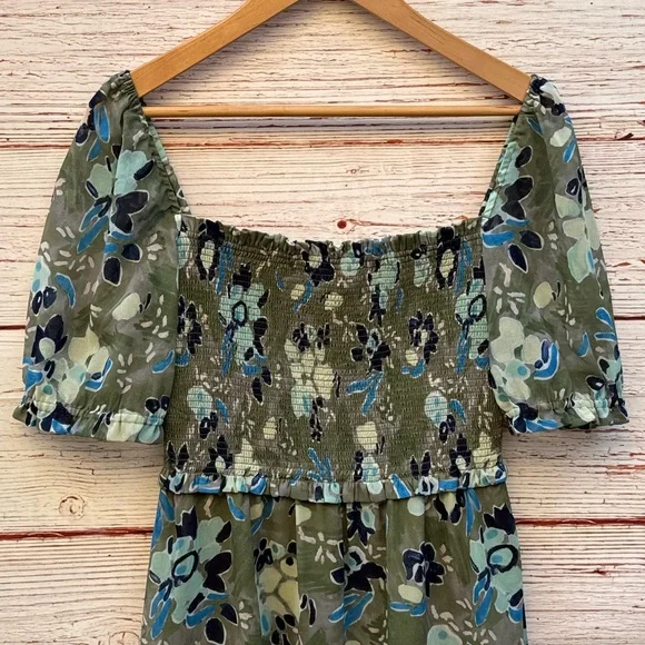 Wilfred Laken Short Sleeve Mini Dress in Sage Frost/Blues Sz M - Picture 8 of 16